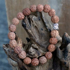 Rudraksha Buddah Bangle Mala – Brown
