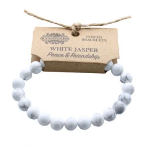 Power Bracelet – White Jasper