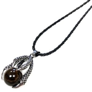 Lrg Dragon Claw Pendant – Tiger Eye