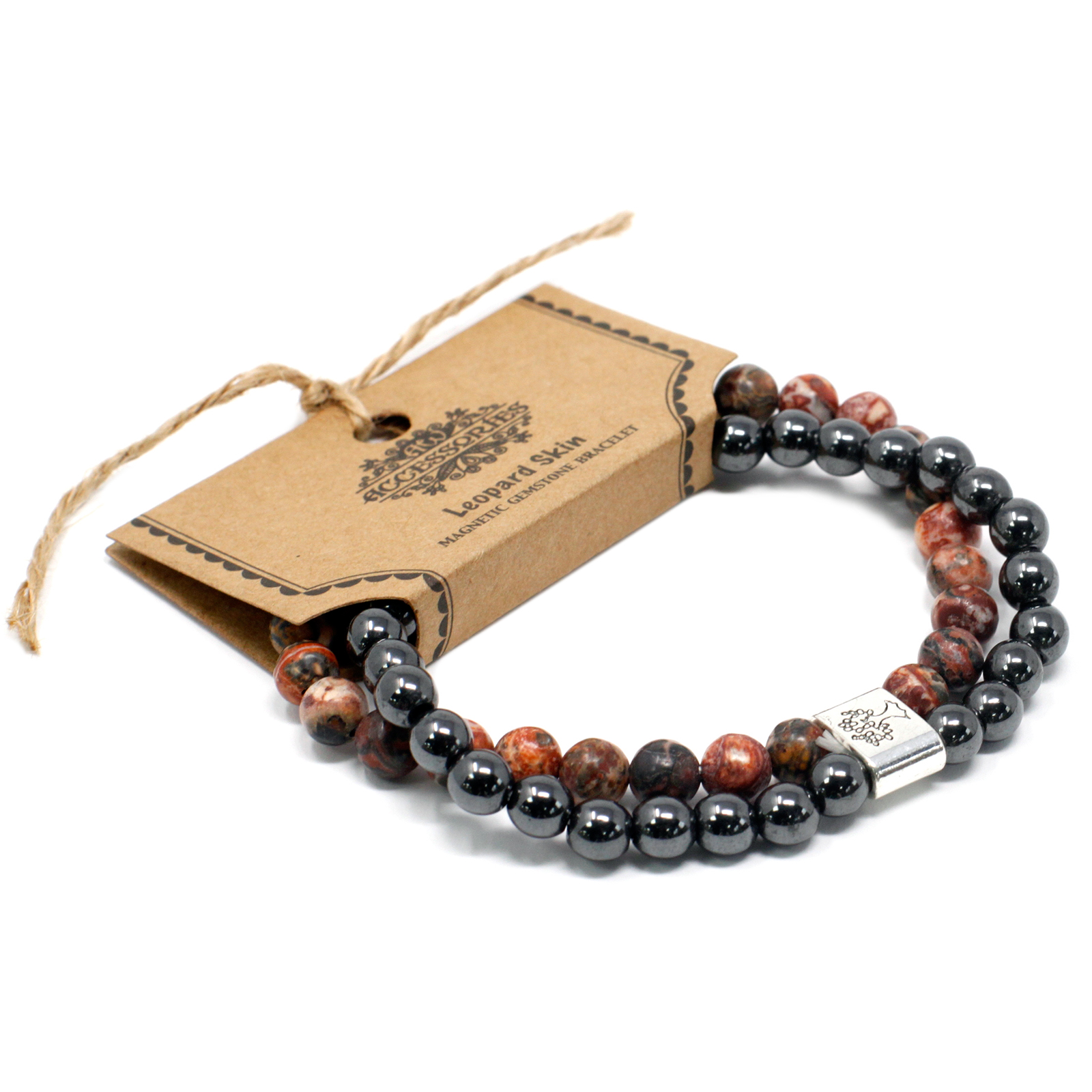 Magnetic Gemstone Bracelet - Leopard Skin - Image 5