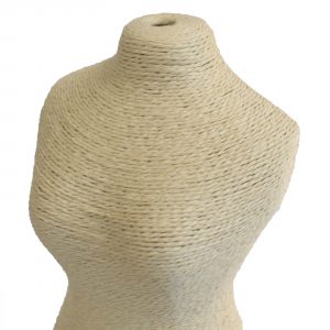 Natural Jewellery Display – Mannequin on Wooden Stand – Cream