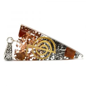 Orgonite Power Pendant – Three Metals Power Point