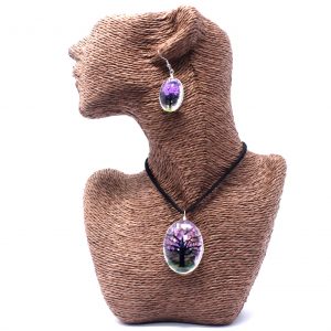 Pressed Flowers – Tree of Life set – Lavender