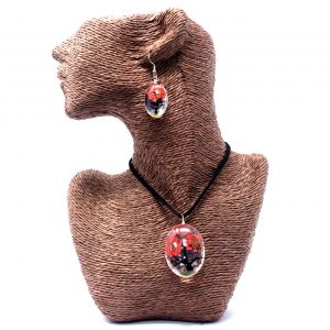 Pressed Flowers – Tree of Life set – Coral