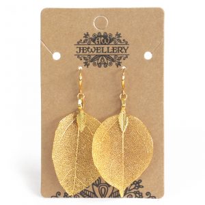 Earrings – Bravery Leaf – Gold