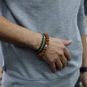 Rudraksha Buddah Bangle Mala – Brown