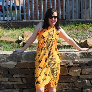 Bali Gecko Sarongs – Orange