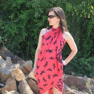 Bali Gecko Sarongs – Pink