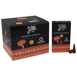 Tribal Soul Backflow Incense Cones – White Copal