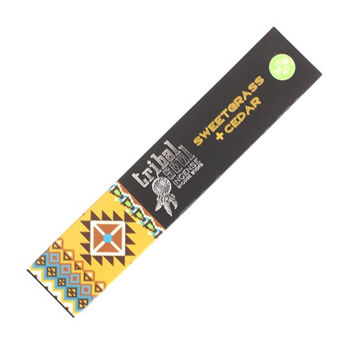 Tribal Soul Incense Sticks- Sweet Grass + Cedar - Image 3