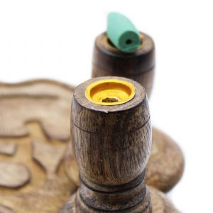 Sm Mango Wood Backflow Burner – Hamsa