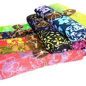 Bali Block Print Sarongs with Coco Décor