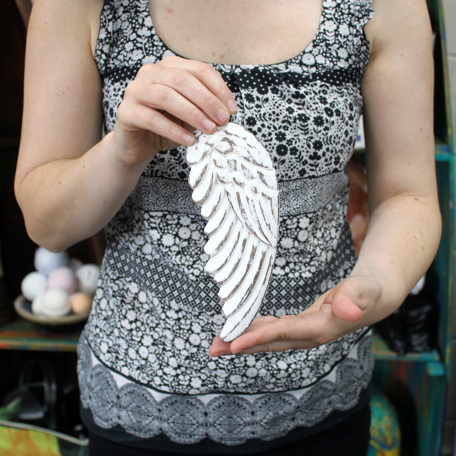 Hand Crafted Small Angel Wing - 18cm - Image 3