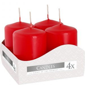 Set of 4 Pillar Candles  40x60mm – Ivory
