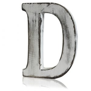 Shabby Chic Letters – D