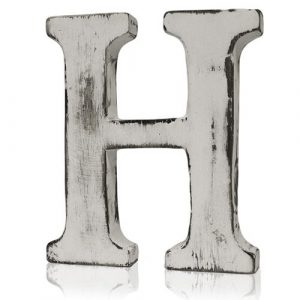 Shabby Chic Letters – H