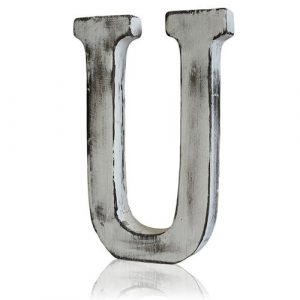Shabby Chic Letters – U
