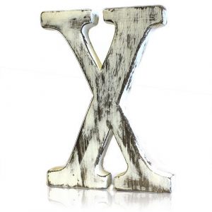 Shabby Chic Letters – X