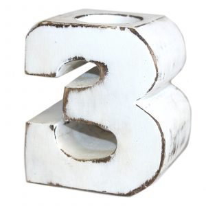 Wooden Birthday Numbers – No.3