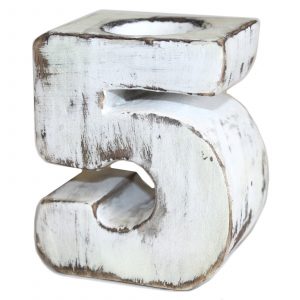 Wooden Birthday Numbers – No.5