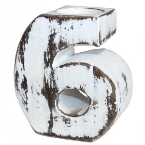 Wooden Birthday Numbers – No.6